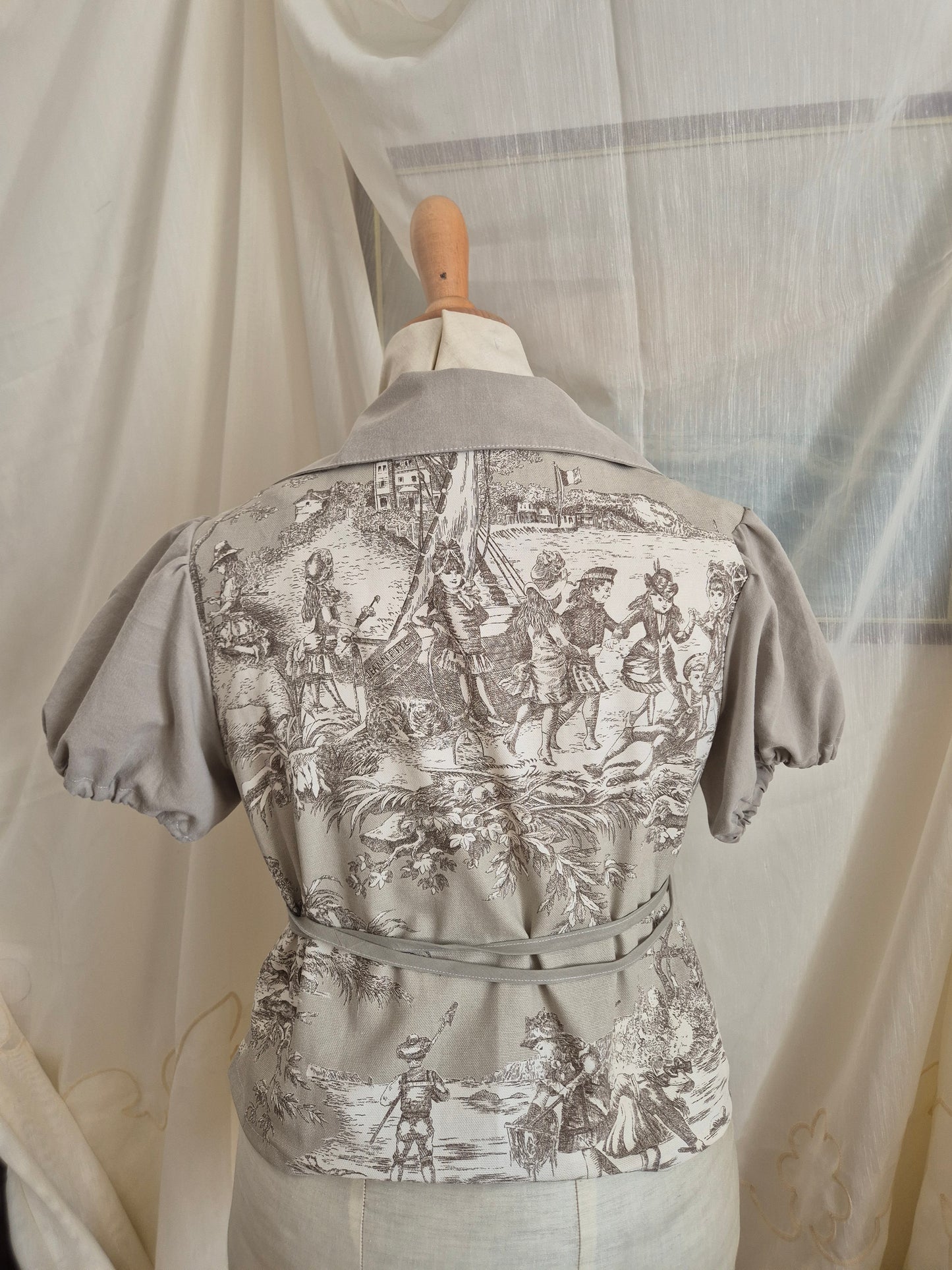 Blouse Maria toile de jouy 42-44