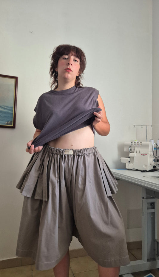 Jupe-culotte Ancrage — Taupe (44 au 48)